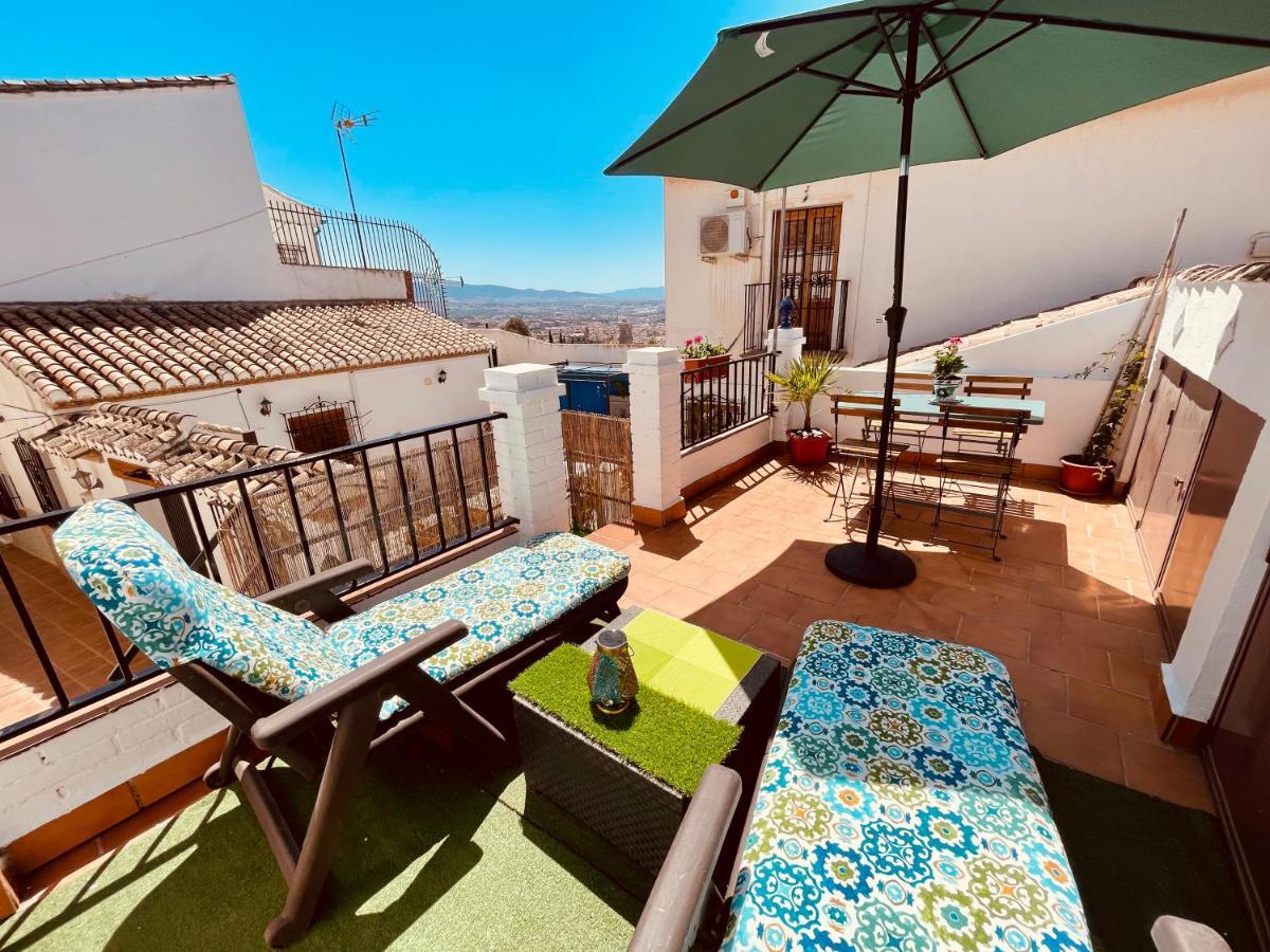 Casa Lucia Albaicin Con Terraza Apartman Granada Kültér fotó